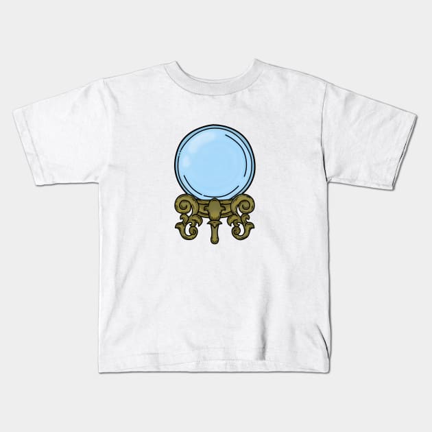 Crystal ball Kids T-Shirt by Qwerty